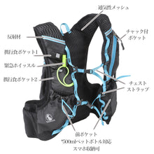 画像をギャラリービューアに読み込む, Shoebill ランニング・トレイル リュック5L ベストタイプ