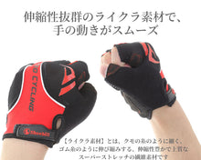 画像をギャラリービューアに読み込む, Shoebill 半指サイクルグローブ AI-05