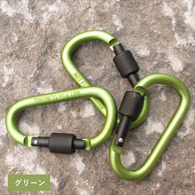 画像をギャラリービューアに読み込む, カラビナ 登山 キャンプ アウトドア 旅行用品 釣り ペツル トレッキング スポーツ ネジロック機能 脱落防止