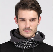 画像をギャラリービューアに読み込む, ネックウォーマー フェイスマスク 防寒 フード付き フリース 3way メンズ レディース スノーボード バイク 自転車 釣り