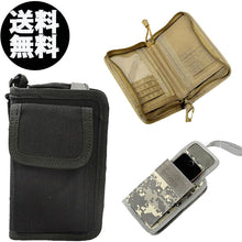 画像をギャラリービューアに読み込む, 財布 メンズ 二つ折り ナイロン ひも付き 人気 かっこいい iPhone アウトドア ミリタリー ファスナー ポーチ