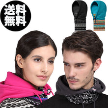 画像をギャラリービューアに読み込む, ネックウォーマー フェイスマスク 防寒 フード付き フリース 3way メンズ レディース スノーボード バイク 自転車 釣り