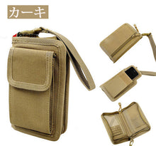 画像をギャラリービューアに読み込む, 財布 メンズ 二つ折り ナイロン ひも付き 人気 かっこいい iPhone アウトドア ミリタリー ファスナー ポーチ