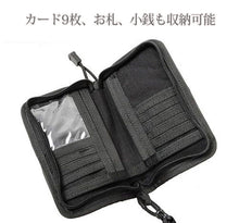 画像をギャラリービューアに読み込む, 財布 メンズ 二つ折り ナイロン ひも付き 人気 かっこいい iPhone アウトドア ミリタリー ファスナー ポーチ